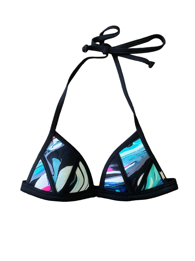 Pink Victoria’s Secret Colorful Triangle Bikini Top